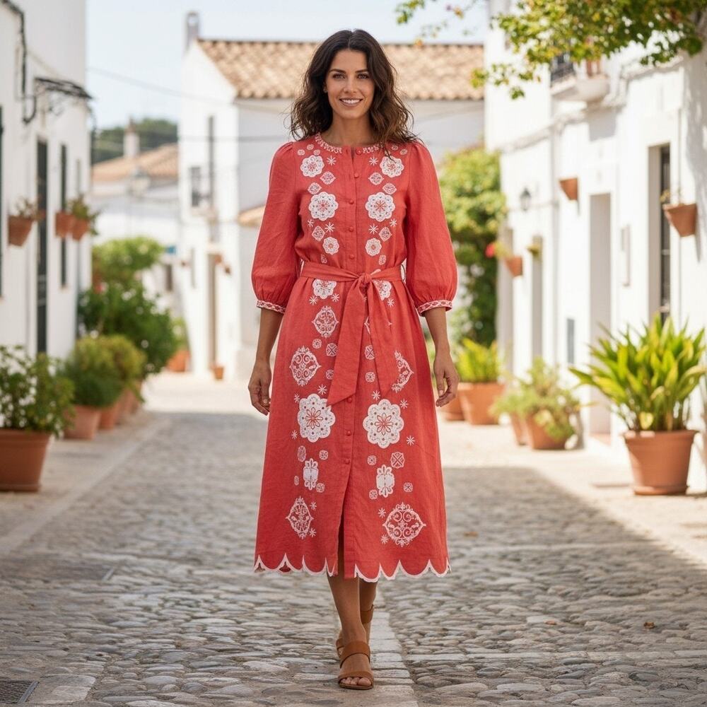 TRISH SCULLY ROYCE MIDI DRESS, SIZE S, NWT